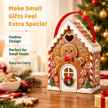 🎄Christmas Cottage Gift Box – 5 Festive Designs for Candy & Small Gifts