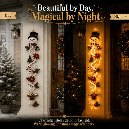 ⏳ Last Day 49% OFF – 🎄Glowing Christmas Door Hanger | 6 Festive Light Designs✨